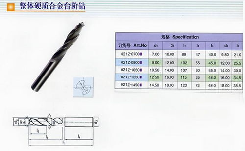 整体硬质合金台阶钻